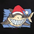 thumbnail image 3 of CafePress - Christmas Shark Pajamas - Men's Dark Loose Fit Cotton Pajama Set, 3 of 7