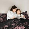 thumbnail image 5 of Feelyou Rustic Farmhouse Floral Full Size Comforter Sets, Retro French Style Bedding Comforter Set, Romantic Garden Flower Reversible Bedding Sets, Microfiber Bedroom Decor, 3 Pieces, 5 of 8