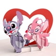thumbnail image 2 of Tarjeta de felicitación Lovepop para el Día de San Valentín 3D de Disney Lilo Stitch, 2 of 6