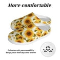 thumbnail image 6 of Lsque Modern Elegant Sunflower Pattern Womens Comfort Cotton on Scuff With Memory Foam and Anti-skid Sole Slipper-42/43, 6 of 7
