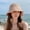 Pink, variant on Straw Hat, Internet Famous, Women's Summer Beach Small Brim, Simple Sun Protection, Sun Shading Hat, Travel Vacation Woven Beach Fisherman Hat