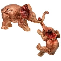 unbranded  2 Pcs Elephant Bookshelf Statue Natural Stone Resin Ornament