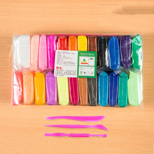 24 Uds diy cerámica arcilla plastilina artesanía polímero maleable modelado bloque suave juguete para regalo ShuxiuWang 8390605843921