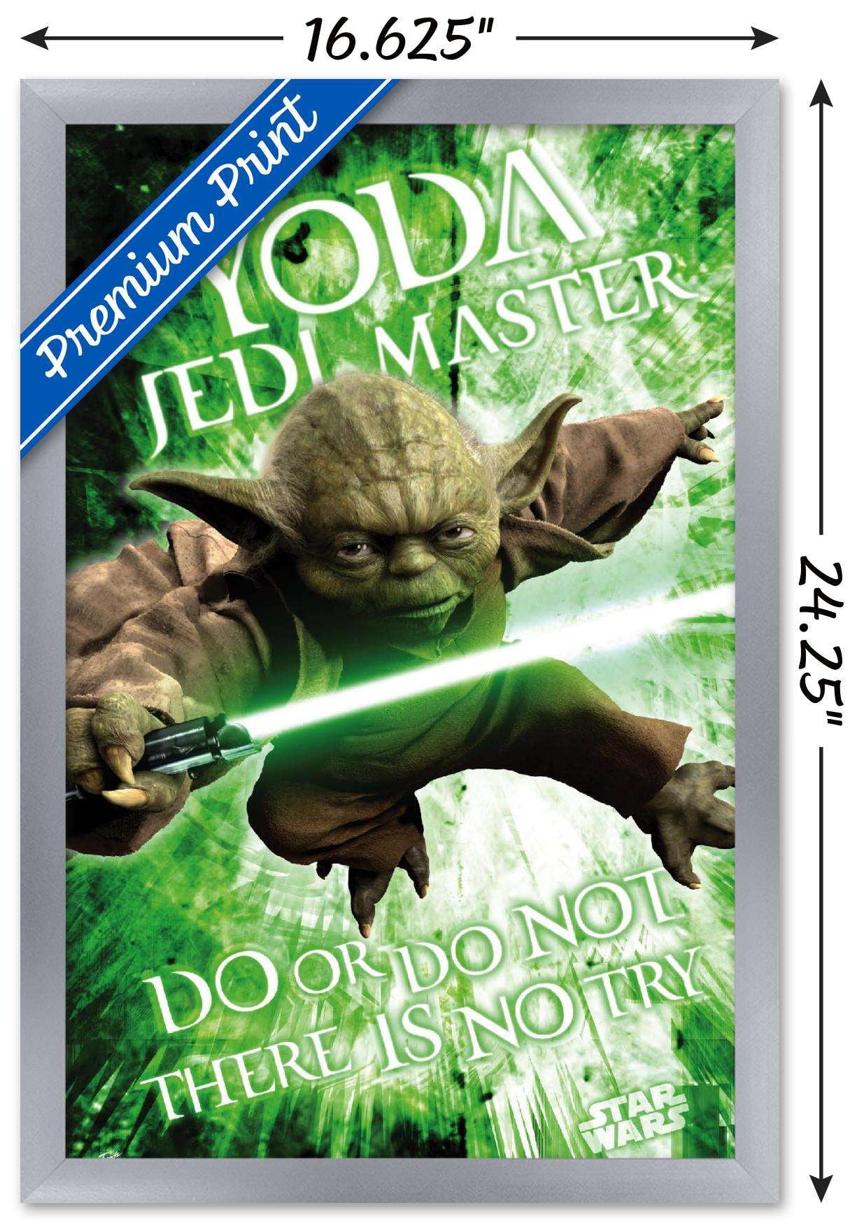 Star Wars: Saga - Yoda Wall Poster, 14.725" x 22.375", Framed