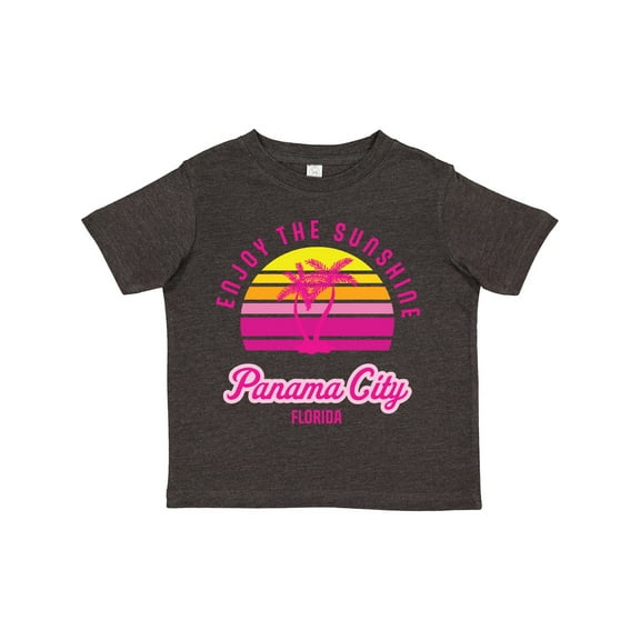 Inktastic Summer Enjoy the Sunshine Panama City Florida in Pink Boys or Girls Toddler T-Shirt