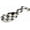 Courtly Check, variant on Enamel Spoon Rest, Kitchen Spoon Holder and Utensil Rest for Stovetop, Black-and-White Courtly Check