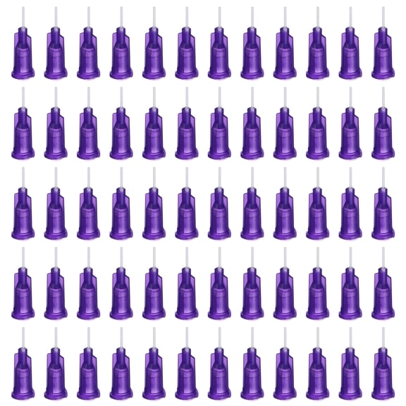 20 Pcs Agujas de Dispensación de Plástico 23G con Luer Lock, Punta Romo Resistente al Calor