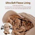 thumbnail image 4 of Versatile Knitted Winter Hat and Scarf Set for Women, 2-in-1 Knitted Hooded Ski Mask, Warm Shawl Wrap Head Scarves Pullover Hat (Beige), 4 of 8