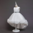 thumbnail image 5 of Esaierr Kids Dress Princess Dress 3-10Y Toddler Flower Fluffy Dress Piano Performance Dress Sleeveless Party Gown Birthday Dress Photography Prop Special Occasion Dress, 5 of 7