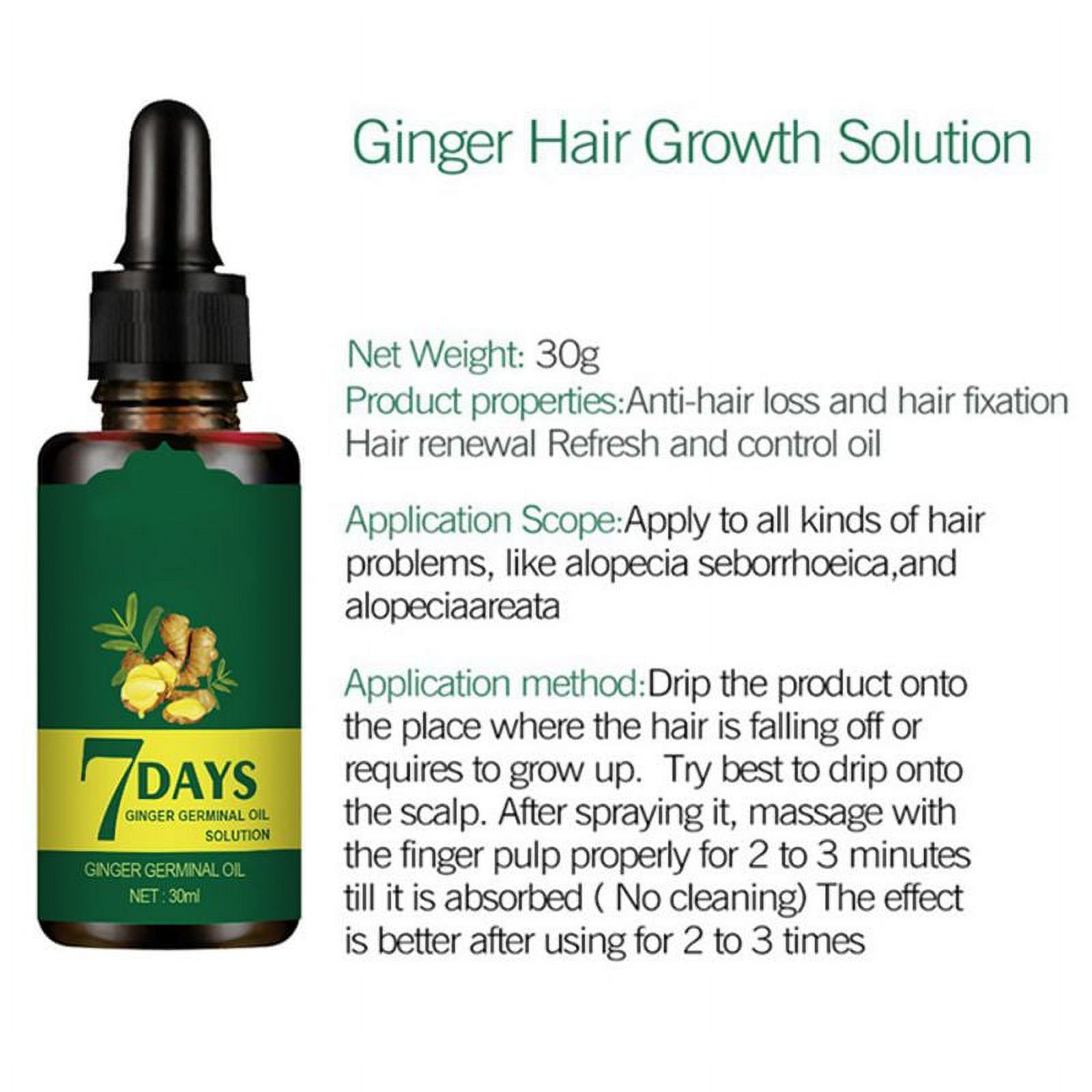 Ginger Hair Growth Germinal Oil Regrow 7 Days Ginger Germinal Serum For Nourishing Hair Roots 4954