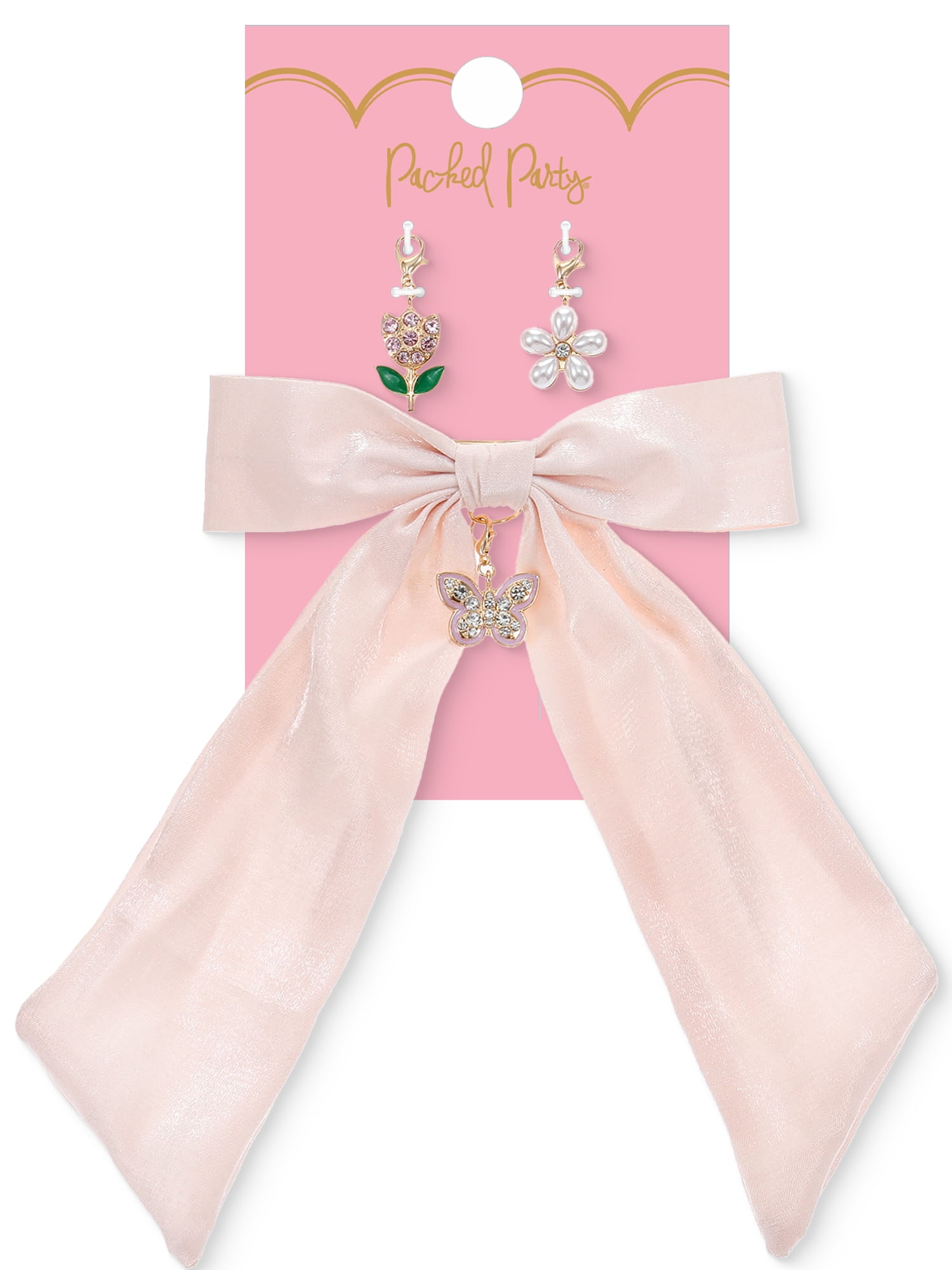 Packed Party Springtime Bow and Charm Set, 4 Piece