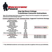 ROCKSTONE POWER 5000 watt step up/down voltage converter transformer, 110V to 220V power transformer with circuit breaker