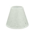 thumbnail image 2 of Aspen Creative 32116-2 Small Hardback Empire Shape Chandelier Clip-On Lamp Shade Set (2 Pack), Transitional Design in Off White, 6" bottom width (3" x 6" x 5"), 2 of 7