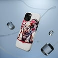 thumbnail image 5 of DistinctInk Tough Case for Apple iPhone 13 MINI (5.4" Screen), Compatible with MagSafe Charging - Valentine's Day Bulldog Puppy, 5 of 6