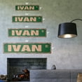 thumbnail image 2 of IVAN Vintage Plastic Street Sign Childrens Name Room Sign | Indoor/Outdoor |  24" Wide, 2 of 4