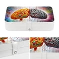 thumbnail image 4 of Brain PU Leather Necklace Holder with Removable Compartment and Portable Jewelry Stand Earring Holder Jewelry Box, 4 of 6