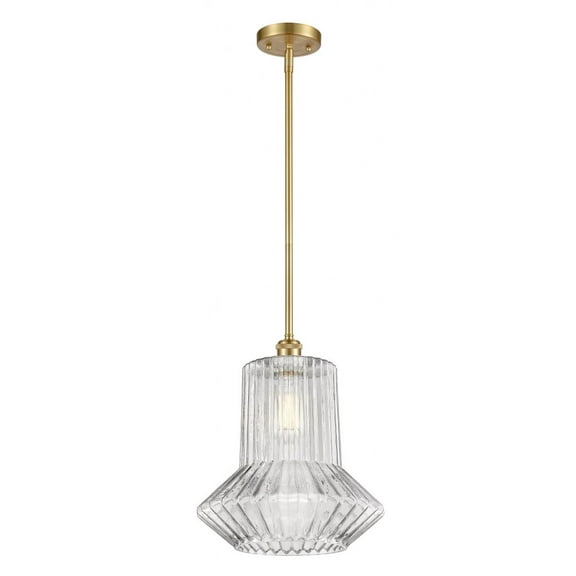 Innovations 516-1S-SG-G212 Springwater 1 Light Pendant part of the Ballston Collection, Satin Gold