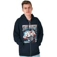 thumbnail image 3 of Street Fighter Ryu Stay Hungry Zip Hoodie Sweatshirt Men Brisco Brands S, 3 of 6