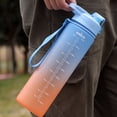 thumbnail image 2 of Sywqhk Botella de agua deportiva de 1000 ml con marcador de tiempo para actividades al aire libre (azul) Sywqhk Alta Calidad, 2 of 9