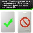 thumbnail image 3 of ID Stronghold RFID Blocking Secure Badge Holder 2 Card Duolite Blue, 3 of 5