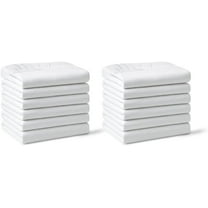 Belem California King Fitted Sheets - Pack of 12 - Shrinkage & Fade Resistant Hotel Top Sheets - Soft Brushed Microfiber Fabric - Bulk Sheets for Hotels, Airbnb & Vacation Rentals