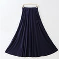 thumbnail image 2 of Idoravan Skirts for Women 2025 Skirt for Women Clearance under $10.00 Women's Solid Color Fashionable Large Skirt With Loose Pockets Long Skirt, 2 of 3