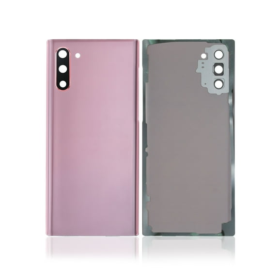 Replacement Back Cover Glass With Camera Lens Compatible For Samsung Galaxy Note 10 (Aura Pink)