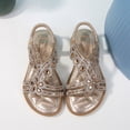 thumbnail image 2 of Godom Sandals for Girls Open Toe Cute Princess Flats Sparkly Summer Dress Shoes for Toddler Little Big Kid, 2 of 7