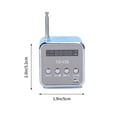 thumbnail image 2 of DEBGFS Mini Digital Portable Music MP3/4 Player Micro SD/TF USB Disk Speaker FM Radio (Blue), 2 of 6