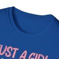 thumbnail image 3 of Just A Girl Who Loves Cats Floral Cat Lover T-Shirt, 3 of 4
