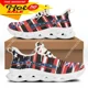 thumbnail image 1 of 7.4 Zapatos planos con estampado de la Estatua de la Libertad y la bandera estadounidense para mujer, zapatillas modernas para primavera y verano., 1 of 6