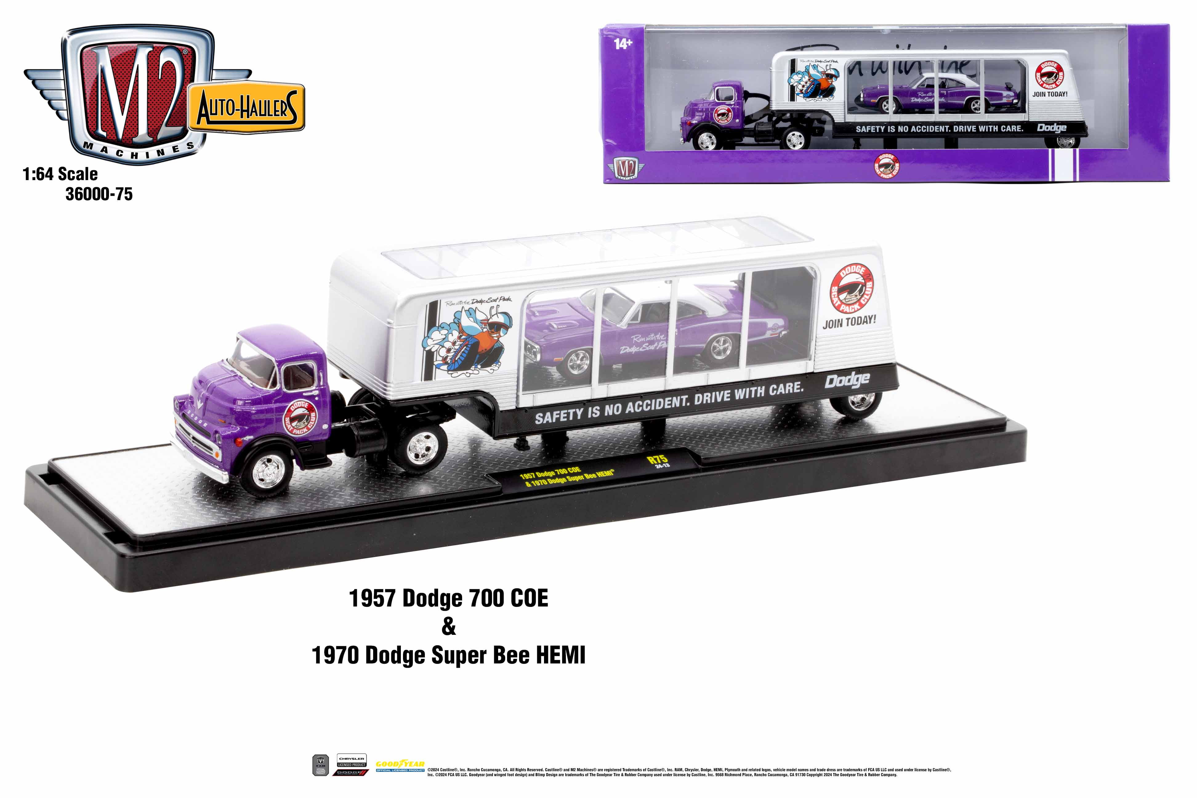 M2 Machines 1974 Dodge Ramp Truck & 1968 Dodge Dart GTS Haulers