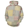thumbnail image 3 of Pastel Patchwork Textile Design Oversized Hoodies For Woman Pullover With Pocket Comfortable Fation Pullover Hoodie S-5XL, 3 of 4