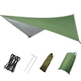 thumbnail image 2 of Bâche de Tente, Grande Bâche Imperméable, protection de Randonnée, Toile de Sol, Toit Vert, 2 of 8