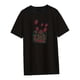 thumbnail image 5 of Camiseta de manga corta para mujer, camisetas de verano, ropa cómoda de moda, camisetas para la playa, desplazamientos, compras, vacaciones, negro SG, 5 of 10