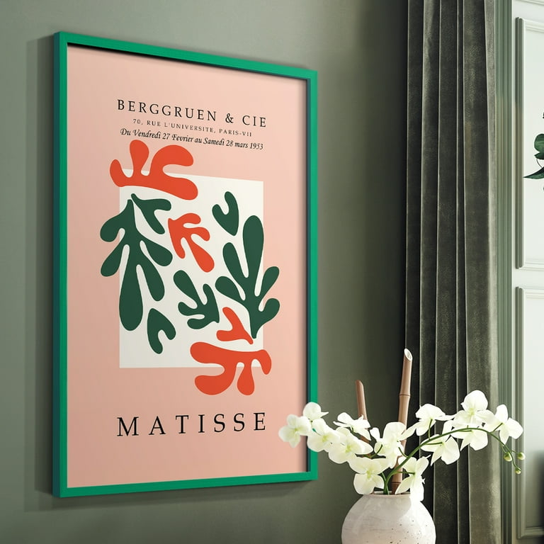 Matisse CCCXXX in Green Solid Wood 11 x 14 Framed Print - Walmart.com
