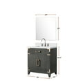 thumbnail image 4 of Laurel 30 in W x 22 in D Black Oak Single Bath Vanity, Cultured Marble Top, and Faucet Set, 4 of 6