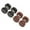 Color2(1.2x6x8mm), variant on 2 Pairs Fake Ear Plug Gauge Stud Earrings Stainless Steel Screw Piercing 16g - Color2(1.2x6x6mm)