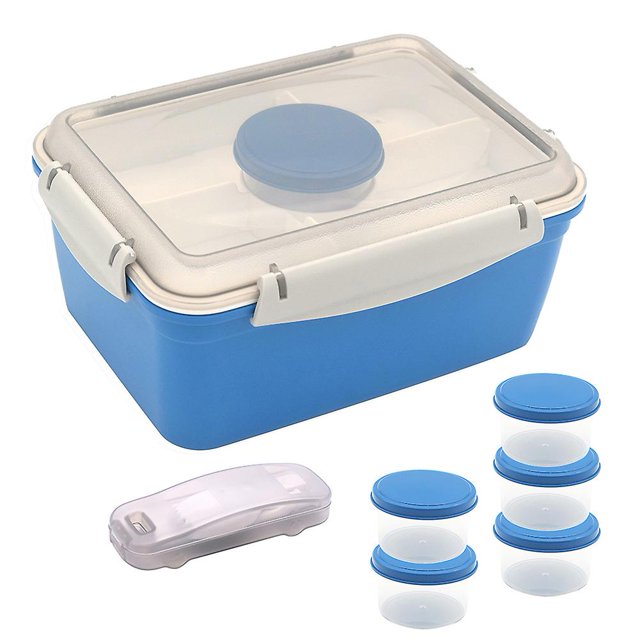 Food Reusable For Lunch Spoon Salad Container Large With Dressing Cup
