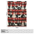 thumbnail image 4 of ONETECH  Merry Christmas Elk Christmas Tree Blanket Gifts Blanket Warm Plush Cozy Fuzzy Throws for Bedroom Couch Bed, 4 of 6