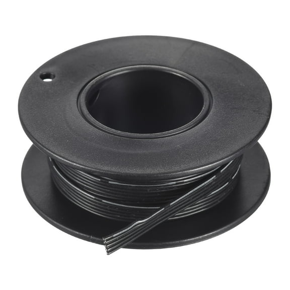 Uxcell 30AWG Silicone Ribbon Cable 5Pin 30 Gauge Flat Cable Flexible Silicone Wire 3m/9.8ft Black Tinned Copper Wire