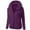 Purple, variant on 2023 Womens Zip Up Hoodies Long Sleeve Winter Plush Hooded Jackets Lightweight Warm Tunic Outwear Trendy Solid Color Fleece Coat With Pockets