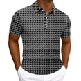 thumbnail image 2 of Axiiglly Golf Shirts for Men Short Sleeve Printed Sweat Wicking Short Sleeve Quick Dry Collared Button Outdoor Sports Casual Tee, S-3XL, 2 of 6