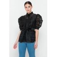thumbnail image 2 of A See-thru Mini Length Organza Top, 2 of 5