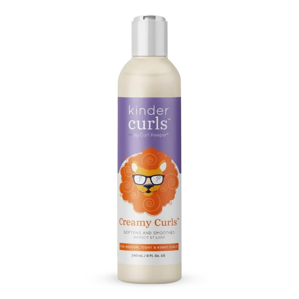 Curl Keeper Kinder Curls Crema hidratante para el cabello con rizos cremosos | 8oz/240ml | Los estilos suavizan y alisan