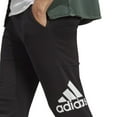 thumbnail image 3 of adidas Men's Essentials Single Jersey Tapered Badge of Sport Pants, Medium Grey Heather, 3 of 4