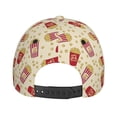 thumbnail image 3 of Lsque Cartoon Popcorn Baseball Cap Trucker Low Profile Hat Golf Dad Hat Adjustable Original Classic Unconstructed Plain Cap Men Women, 3 of 9