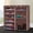 Coffee, variant on UWR-Nite 10-Tier Shoe Rack 30 Pairs Shoe Tower Closet Shoes Storage Cabinet Portable Boot Organizer with Dustproof Non-Woven Fabric Cover and 10 Durable Shelves
