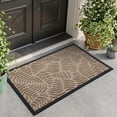 thumbnail image 3 of OEAKAY Outdoor Doormat 17"x 29", Non Slip Welcome Mat, Low Pile Dirt Trapper Front Door Mat Outside, Heavy Duty Outdoor Mat for Front Doors, Khaki, 3 of 6