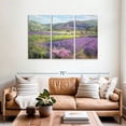 thumbnail image 2 of Elephant Stock Lavender Fields In Old Provence Wall Art - Horizontal Multi Panel Canvas - Living Room Wall Decor - Nature Multi Panel - Purple And Green Decor By Timothy Easton - 57" x 36", 2 of 8